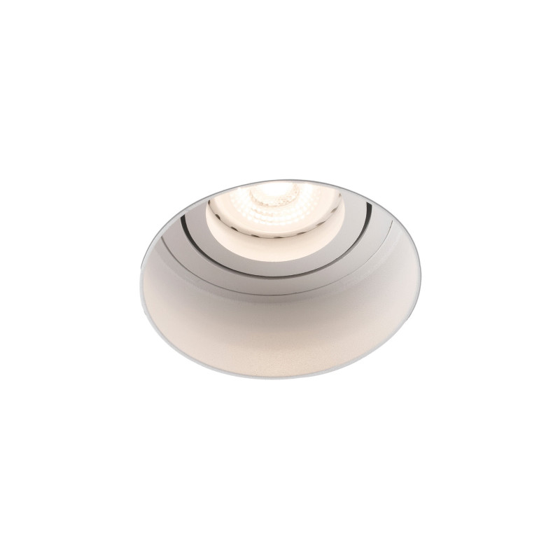 HYDE R White orientable round recessed downlight without frame