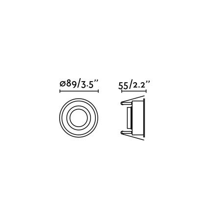 HYDE R White round recessed downlight