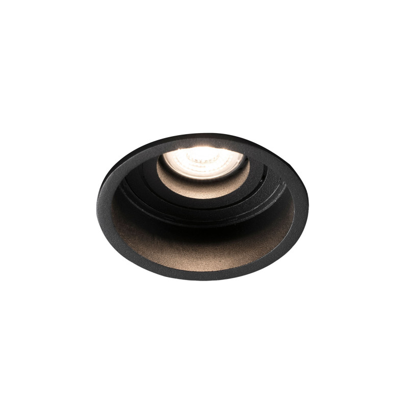 HYDE R Black orientable round recessed downlight