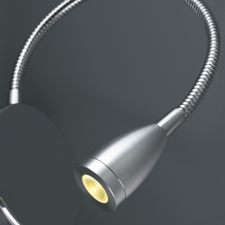 LOKE chrome wall lamp reader