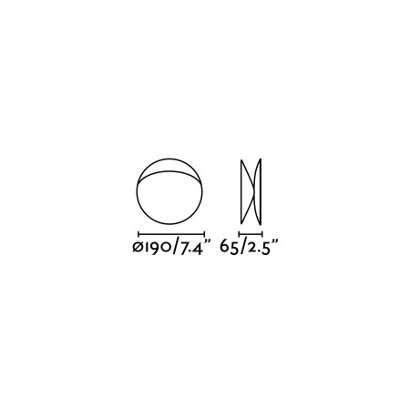 OVO 190 White wall lamp