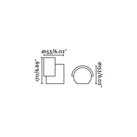 NOBORU Dark grey projector lamp/wall washer