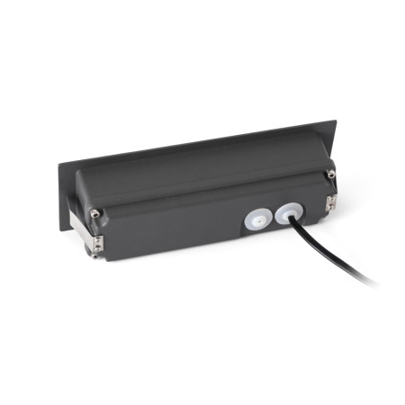 NAT Dark grey wall recessed lamp