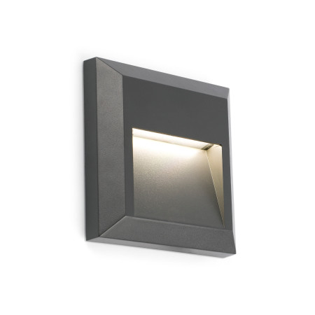 GRANT SQ Dark grey wall lamp