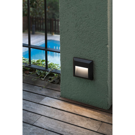 GRANT SQ Dark grey wall lamp