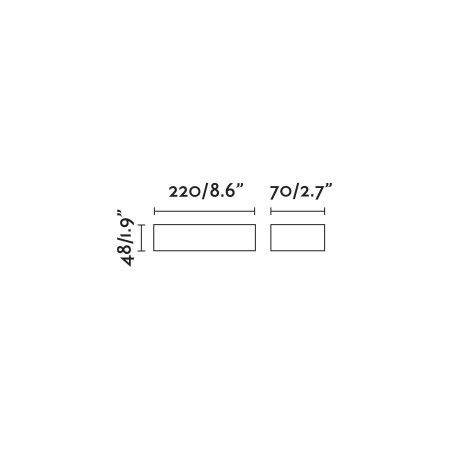 DORO 220 Dark grey wall lamp