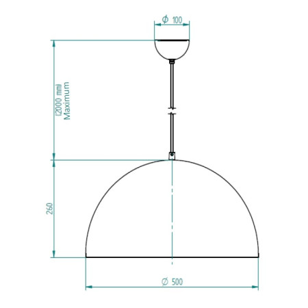 Urania II 500 LED Decorative suspension