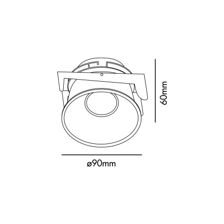 FRESH IP44 White downlight GU10